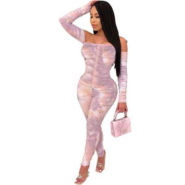 elegant tie dye print ruched body jumpsuit women off shoulder long sleeve stacked leggings bodycon rompers womens jumpsuit, Black;white
elegant tie dye print ruched body jumpsuit women off shoulder long sleeve stacked leggings bodycon rompers womens jumpsuit, Black;white