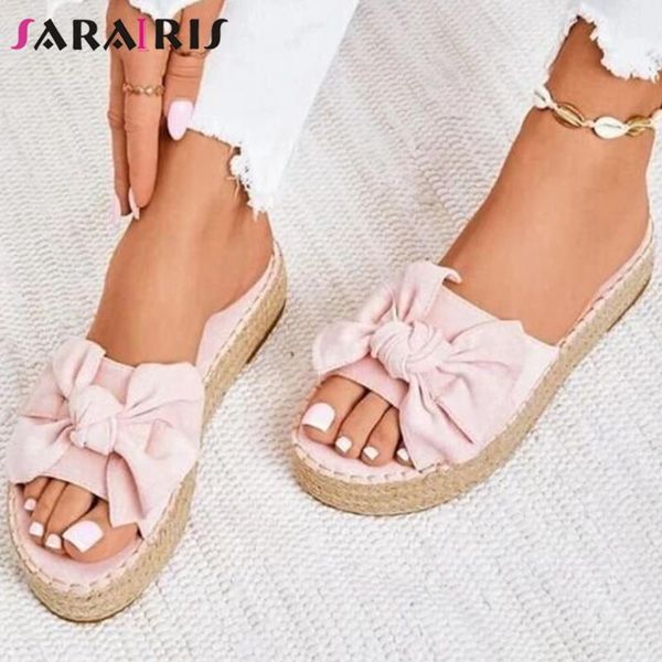sarairis leisure female beach fashion summer slippers sweet butterfly knot slippers women slip on open toe sewing shoes woman, Black
sarairis leisure female beach fashion summer slippers sweet butterfly knot slippers women slip on open toe sewing shoes woman, Black