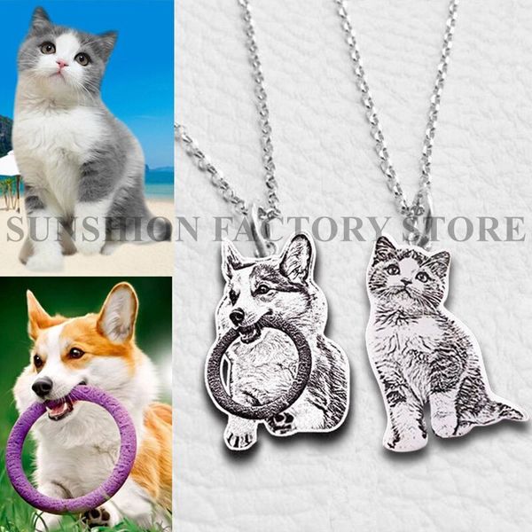 custom pet necklace personalized pet custom memory jewelry p pendant engrave name 925 sterling silver dog cat tag portrait y200810
custom pet necklace personalized pet custom memory jewelry p pendant engrave name 925 sterling silver dog cat tag portrait y200810