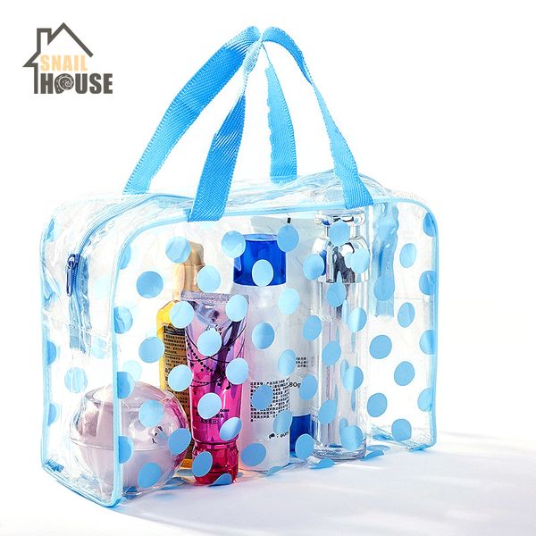 storage bags snailhouse pvc dot cosmetic bag casual transparent make up women toiletry waterproof travel beauty makeup wash case
storage bags snailhouse pvc dot cosmetic bag casual transparent make up women toiletry waterproof travel beauty makeup wash case