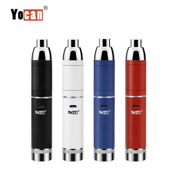 Authentic Yocan Loaded wax pen Concentrate 1400mah Battery starter kit vape pen Extendable Mouthpiece Magnetic Lid Chamber QUAD QDC Coil
Authentic Yocan Loaded wax pen Concentrate 1400mah Battery starter kit vape pen Extendable Mouthpiece Magnetic Lid Chamber QUAD QDC Coil