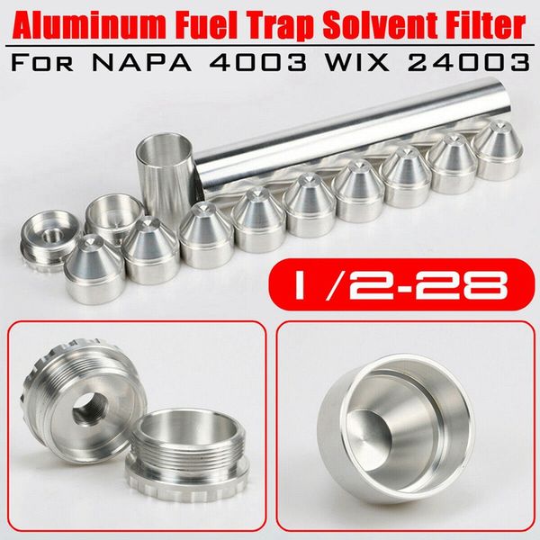 13pcs 10inch aluminum fuel trap solvent filter for napa 4003 wix 24003 fuel filters solvent trap 1/2-28 5/8-24
13pcs 10inch aluminum fuel trap solvent filter for napa 4003 wix 24003 fuel filters solvent trap 1/2-28 5/8-24