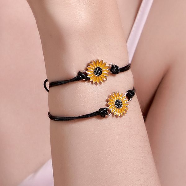 sweet cute daisy flower bracelet black leather rope bracelets for women fashion friends jewelry party gifts wholesale qw83, Golden;silver
sweet cute daisy flower bracelet black leather rope bracelets for women fashion friends jewelry party gifts wholesale qw83, Golden;silver
