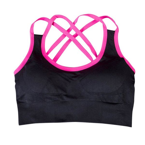 women sports bra yoga fitness workout crop tank padded seamless breathable, White;black
women sports bra yoga fitness workout crop tank padded seamless breathable, White;black