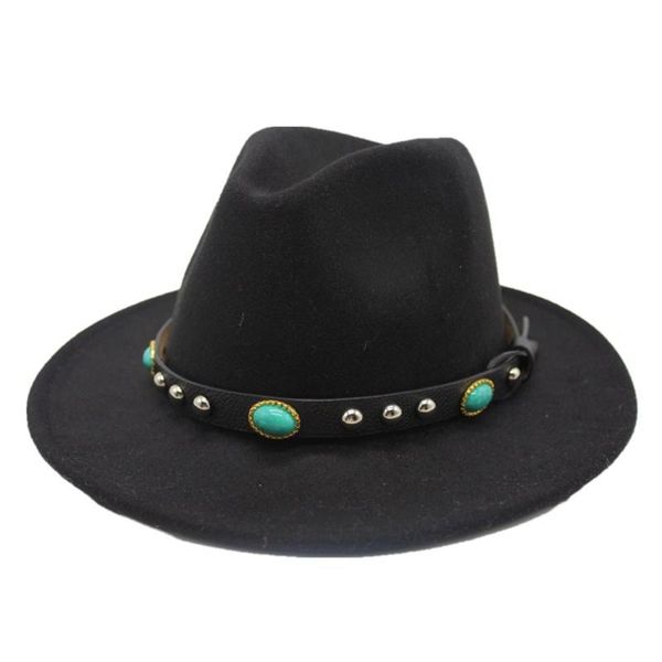 2020 men women wool fedora hat with punk belt trilby hat wide brim outdoor casual wild size 56-58cm, Blue;gray
2020 men women wool fedora hat with punk belt trilby hat wide brim outdoor casual wild size 56-58cm, Blue;gray
