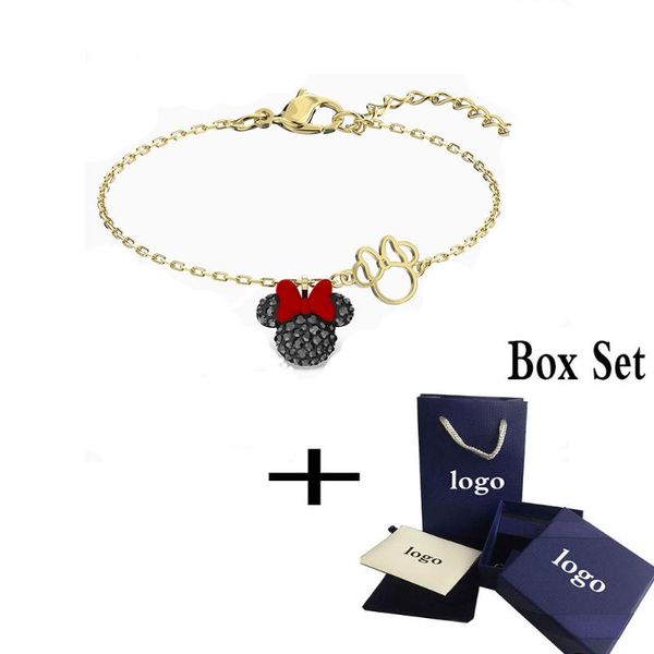 2020 fashion swa new my mouse pendant bracelet cute and charming mouse head decoration gold bracelet ladies romance jewelry gift, Black
2020 fashion swa new my mouse pendant bracelet cute and charming mouse head decoration gold bracelet ladies romance jewelry gift, Black