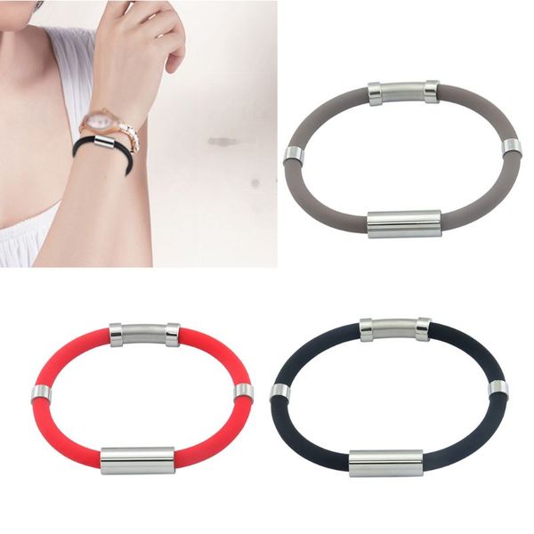 1pc adjustable anti-static silicone bracelet body static magnetic sports wristband for women men sporty casual bracelets, Black
1pc adjustable anti-static silicone bracelet body static magnetic sports wristband for women men sporty casual bracelets, Black