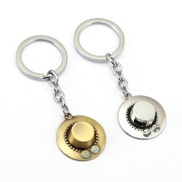 one piece keychain ace hat key ring holder chaveiro car key chain pendant movie jewelry ys11939, Silver
one piece keychain ace hat key ring holder chaveiro car key chain pendant movie jewelry ys11939, Silver