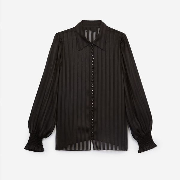 women shirt 2020 autumn and winter new women's shirt vertical stripes long-sleeved blouse, White
women shirt 2020 autumn and winter new women's shirt vertical stripes long-sleeved blouse, White