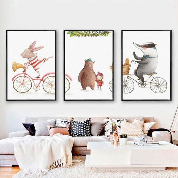 paintings 3 pieces watercolor animals beer canvas pink childhood posters prints wall art pictures for kids' rooms decor
paintings 3 pieces watercolor animals beer canvas pink childhood posters prints wall art pictures for kids' rooms decor