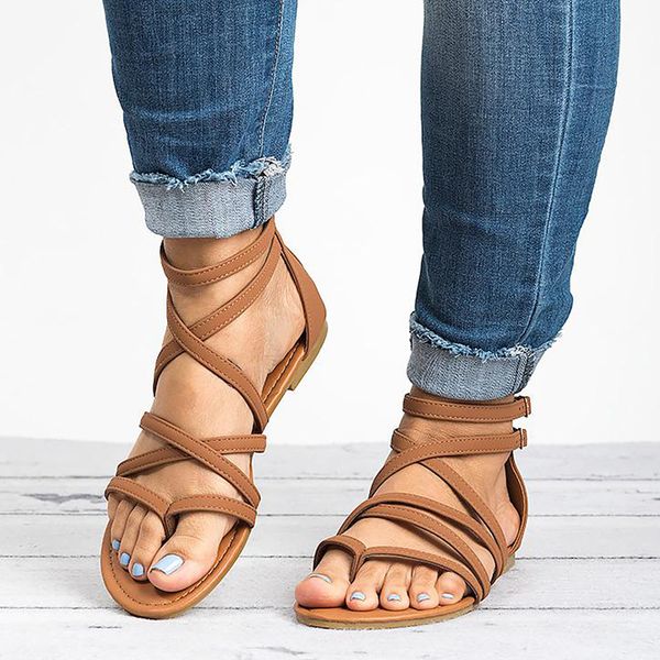 women sandals rome style summer shoes woman gladiator sandals zip flip flop female flat lady beach sandalias drop ship, Black
women sandals rome style summer shoes woman gladiator sandals zip flip flop female flat lady beach sandalias drop ship, Black