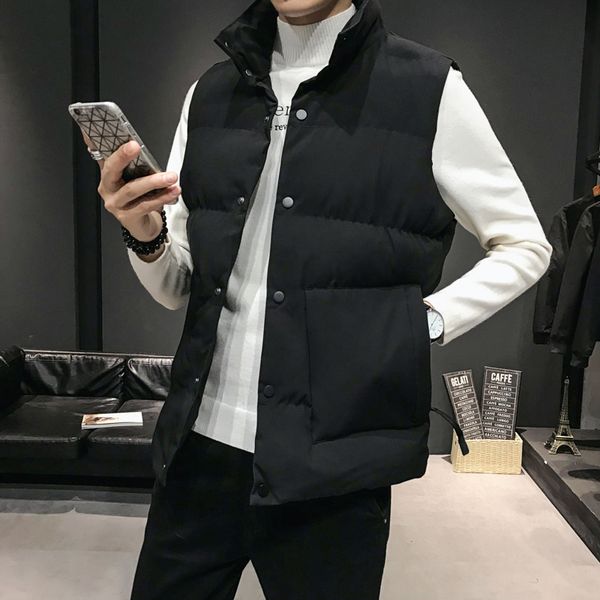 men's vests the latest autumn and winter jacket warm sleeveless casual vest thick black, Black;white
men's vests the latest autumn and winter jacket warm sleeveless casual vest thick black, Black;white