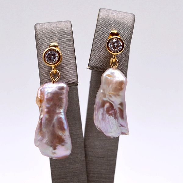 dangle & chandelier cute girl purple earrings, shiny gold natural slender baroque pearls, gift choice, Silver
dangle & chandelier cute girl purple earrings, shiny gold natural slender baroque pearls, gift choice, Silver