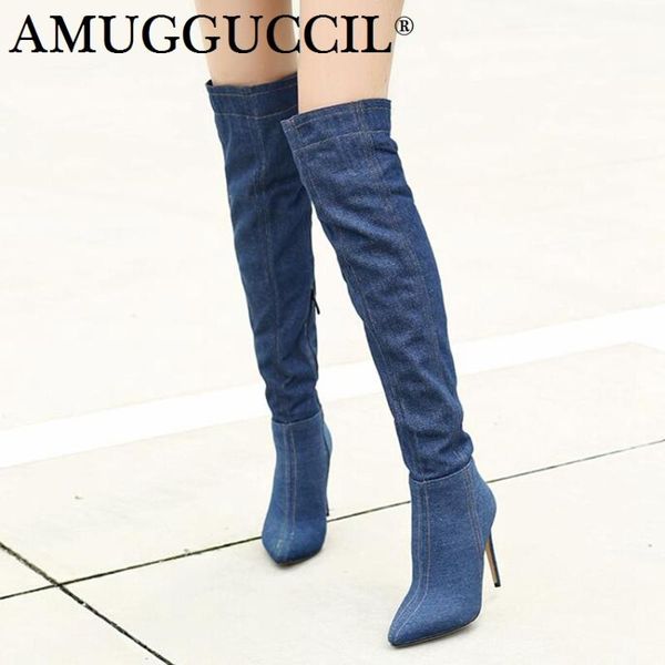 plus big size 32-46 black blue zip over the knee thigh high heel autumn winter female lady women boots x1723
plus big size 32-46 black blue zip over the knee thigh high heel autumn winter female lady women boots x1723