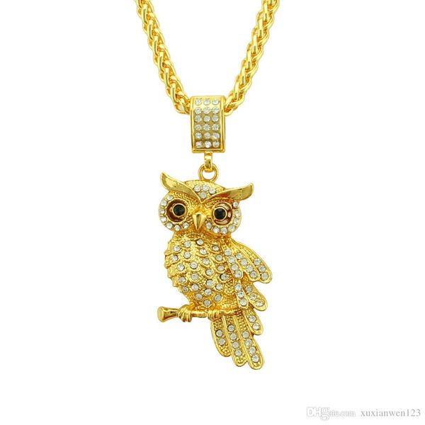 hip hop owl gold pendants necklaces & pendants bling bling iced out crystal necklaces stainless steel rope chain, Silver
hip hop owl gold pendants necklaces & pendants bling bling iced out crystal necklaces stainless steel rope chain, Silver