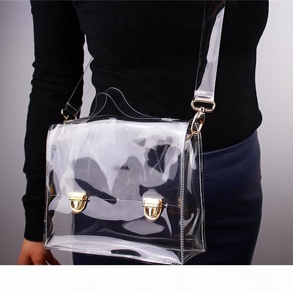 designer- 2019 new fashion pvc transparent bag clear handbag tote shoulder bag women messenger cross bag outdoor phone clutch bags
designer- 2019 new fashion pvc transparent bag clear handbag tote shoulder bag women messenger cross bag outdoor phone clutch bags