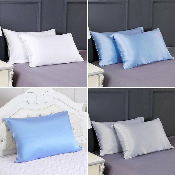 1 pair soft emulation mulberry comfortable smooth pure silk pillowcase covers queen standard hair beauty
1 pair soft emulation mulberry comfortable smooth pure silk pillowcase covers queen standard hair beauty