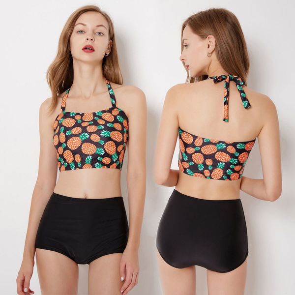 women's big girls' crop & high waisted boyshorts bottom 2pcs swimsuit set halter pineapple printed beachwear bathing suits
women's big girls' crop & high waisted boyshorts bottom 2pcs swimsuit set halter pineapple printed beachwear bathing suits