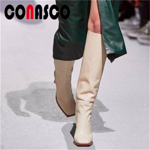 conasco 2020 autumn winter fashion women knee-high boots popular concise suqare toe autumn winter thick heels long boots woman, Black
conasco 2020 autumn winter fashion women knee-high boots popular concise suqare toe autumn winter thick heels long boots woman, Black