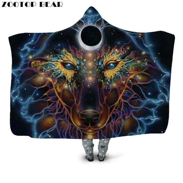 Color Wolf Hooded Blanket Anime Bedding Brand Casual Fashion Animal 3D Print Soft Adults Travel Wearable Cloak Office Quilts
Color Wolf Hooded Blanket Anime Bedding Brand Casual Fashion Animal 3D Print Soft Adults Travel Wearable Cloak Office Quilts