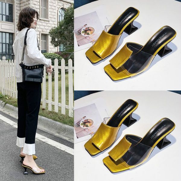 women's fashion summer square head casual outdoor wear platform slipper women all-match open toe thick heel high heel slippers, Black
women's fashion summer square head casual outdoor wear platform slipper women all-match open toe thick heel high heel slippers, Black