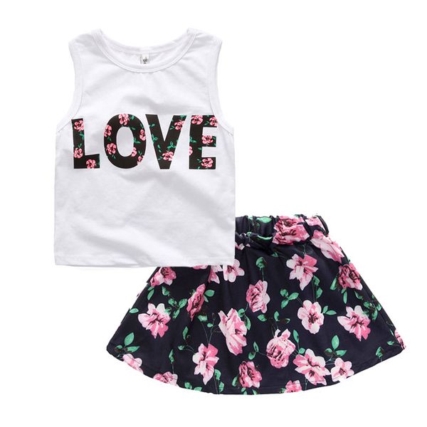 fashion kids girls clothes set cotton sleeveless white +skirt 2 pcs summer children girl clothing suit 3-7 years costume
fashion kids girls clothes set cotton sleeveless white +skirt 2 pcs summer children girl clothing suit 3-7 years costume