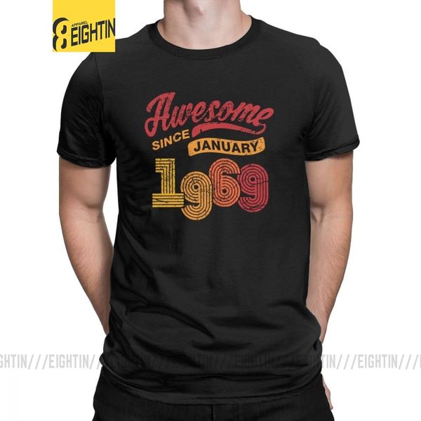 awesome since january 1969 shirt vintage 49th birthday t-shirt men t shirt 100% cotton short sleeved tee shirt large size
awesome since january 1969 shirt vintage 49th birthday t-shirt men t shirt 100% cotton short sleeved tee shirt large size