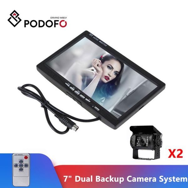 box cameras podofo 7" lcd dual backup camera car rear view monitor kit for truck bus rv rearview reverse 18 ir led night vision
box cameras podofo 7" lcd dual backup camera car rear view monitor kit for truck bus rv rearview reverse 18 ir led night vision