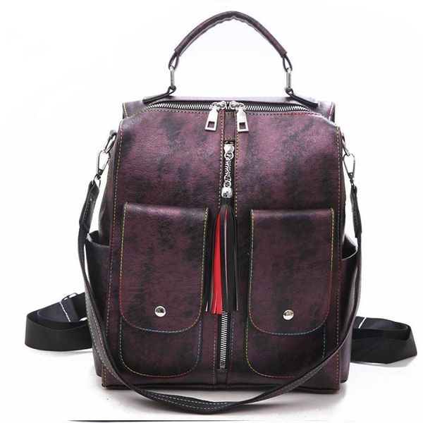 soft leather college backpack woman fashion female backpack bag large capacity school bag tassel mochila feminina women rucksack
soft leather college backpack woman fashion female backpack bag large capacity school bag tassel mochila feminina women rucksack