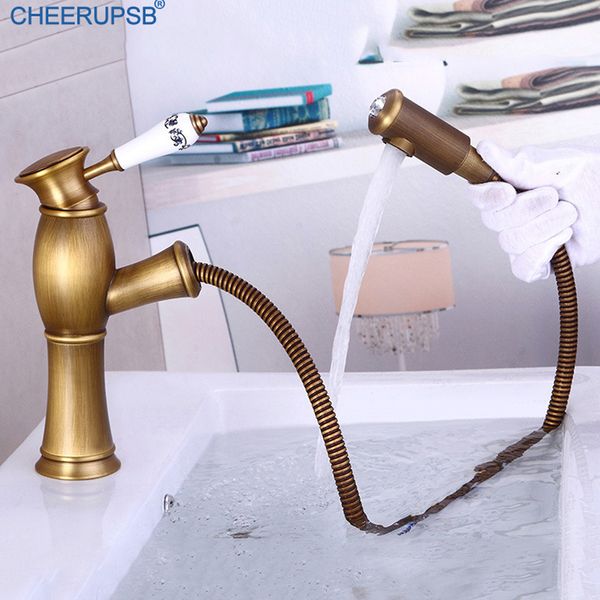 bathroom pull out antique faucet cold water mixer basin tap single hole deck mounted brass faucets luxury brushed torneiras
bathroom pull out antique faucet cold water mixer basin tap single hole deck mounted brass faucets luxury brushed torneiras