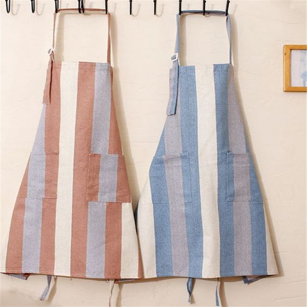 aprons kitchen stripe solid color simple cotton oil-proof cleaning cooking restaurant men and women half-bakers overalls
aprons kitchen stripe solid color simple cotton oil-proof cleaning cooking restaurant men and women half-bakers overalls