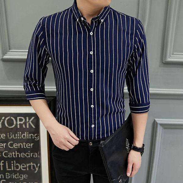 summer no shirt men's short sleeve leisure repair korean version of the half-sleeved striped trend handsome kg-195, White;black
summer no shirt men's short sleeve leisure repair korean version of the half-sleeved striped trend handsome kg-195, White;black