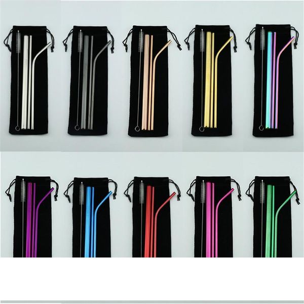 304 stainless steel straws colorful drinking straw reusable metal straw gift set coffee milk tea mixing straw for party drinking tools a05
304 stainless steel straws colorful drinking straw reusable metal straw gift set coffee milk tea mixing straw for party drinking tools a05