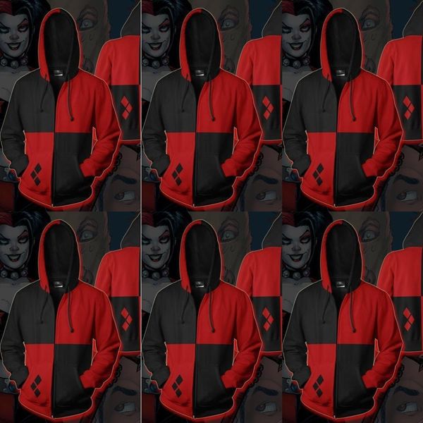 2019 новых dc zipper клоун женщины мультфильма балахон мультфильм косплей молния с капюшоном балахон lzh5p, Black
2019 новых dc zipper клоун женщины мультфильма балахон мультфильм косплей молния с капюшоном балахон lzh5p, Black