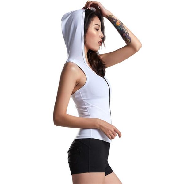 yoga beauty back sports vest women hooded sleeveless yoga clothes stretch tights i-word running blouse workout clothes, White;red
yoga beauty back sports vest women hooded sleeveless yoga clothes stretch tights i-word running blouse workout clothes, White;red