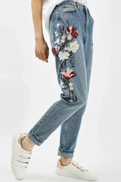 embroidery jeans women high waist jeans straight pants new women pants vintage long casual bottoms, Blue
embroidery jeans women high waist jeans straight pants new women pants vintage long casual bottoms, Blue