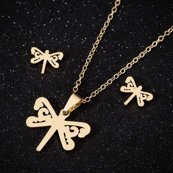 women's necklace chain on the neck dragonfly stainless steel chain necklace gold cute insect pendantnecklace set fashion pendant, Silver
women's necklace chain on the neck dragonfly stainless steel chain necklace gold cute insect pendantnecklace set fashion pendant, Silver