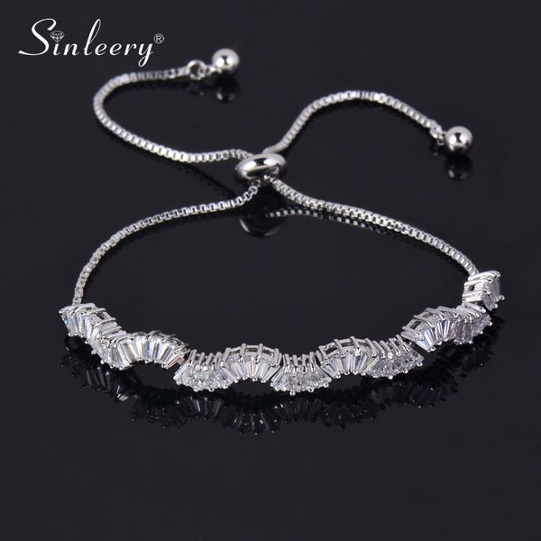sinleery cubic zirconia wave bracelets gold silver color crystal chain bracelet for women bridal wedding jewelry cz073 ssh, Black
sinleery cubic zirconia wave bracelets gold silver color crystal chain bracelet for women bridal wedding jewelry cz073 ssh, Black