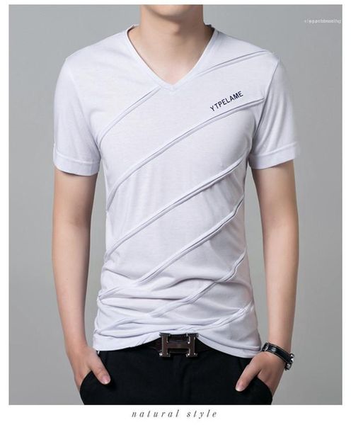 street style clothes teenagers penelled stiped summer tshirts mens designer v neck letter print slim tees modal males, White;black
street style clothes teenagers penelled stiped summer tshirts mens designer v neck letter print slim tees modal males, White;black