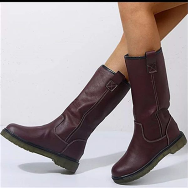 boots women mid-calf zapatos mujer autumn winter ladies vintage pu leather shoes woman low heels sapato feminino warm booties, Black
boots women mid-calf zapatos mujer autumn winter ladies vintage pu leather shoes woman low heels sapato feminino warm booties, Black