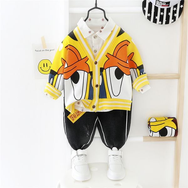 hylkidhuose 2020 spring baby girls boys clothing sets cartoon coats shirt pants children casual clothes toddler infant clothing y200803, White
hylkidhuose 2020 spring baby girls boys clothing sets cartoon coats shirt pants children casual clothes toddler infant clothing y200803, White