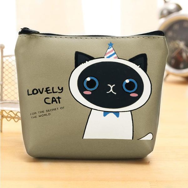 women girl mini cartoon cute cat wallet mini purse coin bag pu leather women clutch bag key card holder, White
women girl mini cartoon cute cat wallet mini purse coin bag pu leather women clutch bag key card holder, White