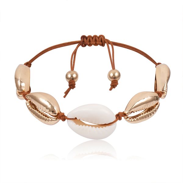 charm bracelets 2021 fashion gold color cowrie shell for women delicate rope chain beads jewely bohemian beach bracelet, Golden;silver
charm bracelets 2021 fashion gold color cowrie shell for women delicate rope chain beads jewely bohemian beach bracelet, Golden;silver
