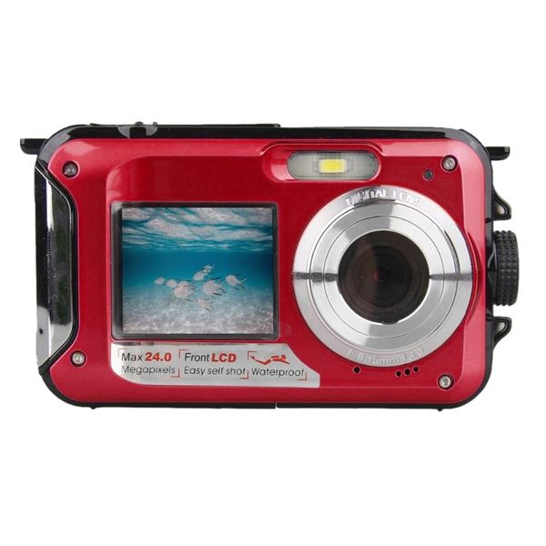 waterproof digital camera underwater camera video recorder selfie dual sn dv recording camera(red)
waterproof digital camera underwater camera video recorder selfie dual sn dv recording camera(red)