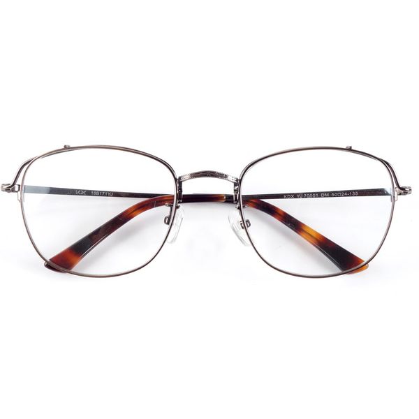 men super retro designer lightweight metal glasses frames for myopia, Black
men super retro designer lightweight metal glasses frames for myopia, Black