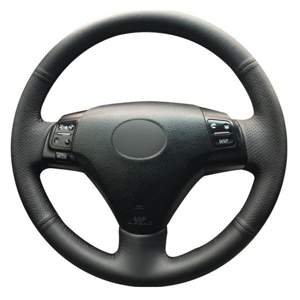 black pu faux leather hand-stitched car steering wheel cover for gs300 2004-2007 es250 2005
black pu faux leather hand-stitched car steering wheel cover for gs300 2004-2007 es250 2005