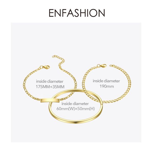 enfashion bangle bracelet femme set stainless steel cuff bracelets for women man fashion couple jewelry pulsera hombre b19202711, Black
enfashion bangle bracelet femme set stainless steel cuff bracelets for women man fashion couple jewelry pulsera hombre b19202711, Black