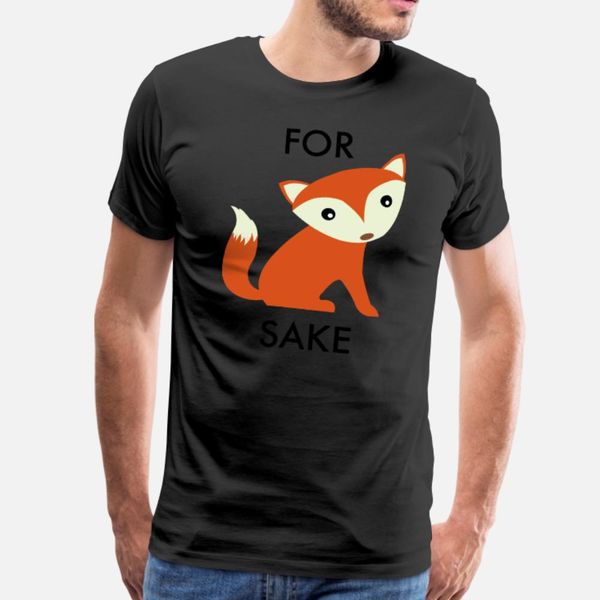 for fox sake t shirt men design tee shirt s-3xl male interesting breathable summer cool shirt, White;black
for fox sake t shirt men design tee shirt s-3xl male interesting breathable summer cool shirt, White;black