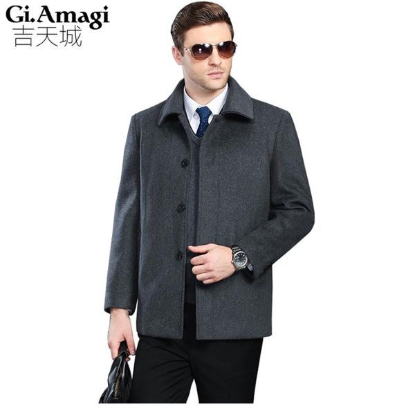 high-quality brand large size 4xl autumn winter men's thick lapel wool cashmere coat men's cashmere middle age male short jacket, Black
high-quality brand large size 4xl autumn winter men's thick lapel wool cashmere coat men's cashmere middle age male short jacket, Black