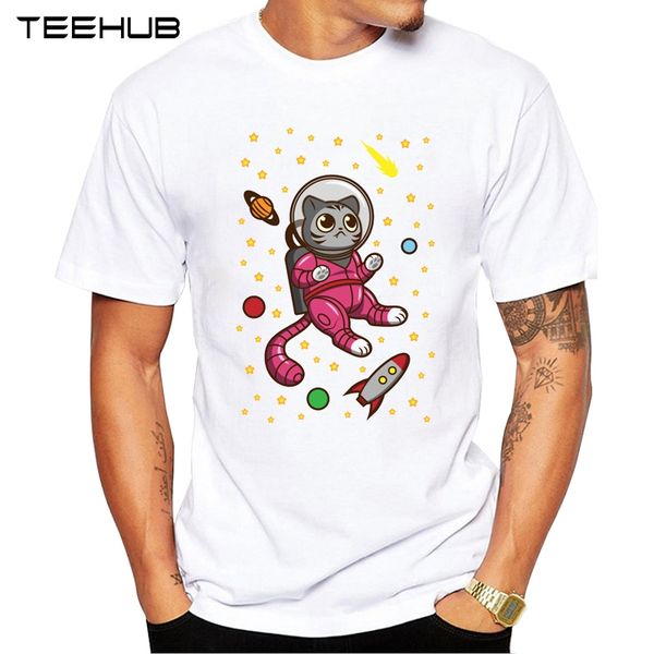 2019 teehub мужская мода space cat printed t-shirt с коротким рукавом новизна конструкции tops охладить tee
2019 teehub мужская мода space cat printed t-shirt с коротким рукавом новизна конструкции tops охладить tee